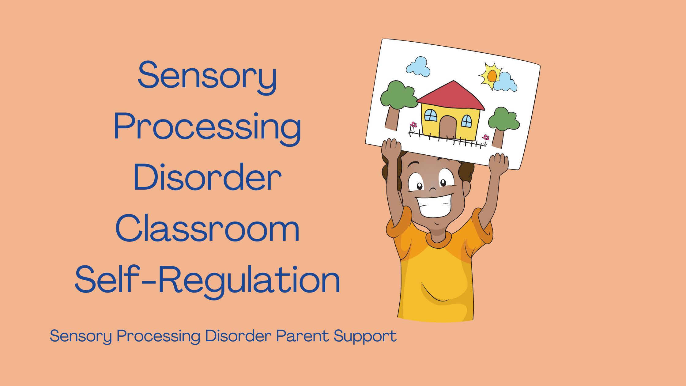 boy with sensory processing disorder holding his school work asensory processing disorder classroom self regulation