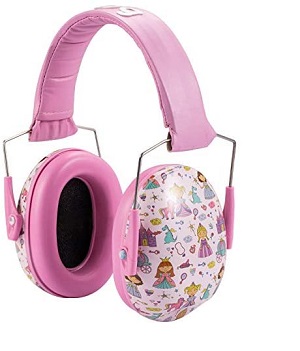 pink Earmuffs Hearing Protectors girl  Adjustable Headband Ear Defenders for Children and Adults