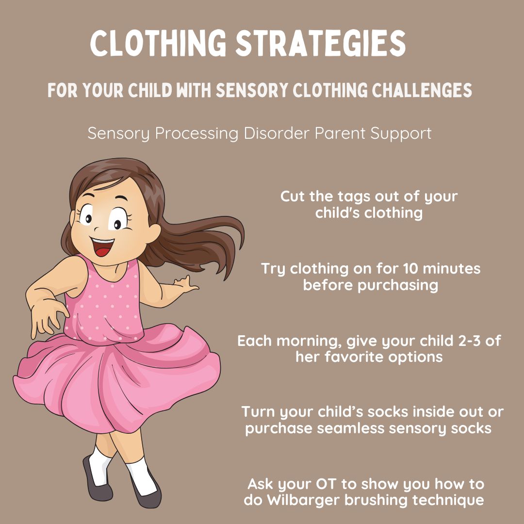 Sensory Processing Disorder Clothing Strategies for children sensory spd 