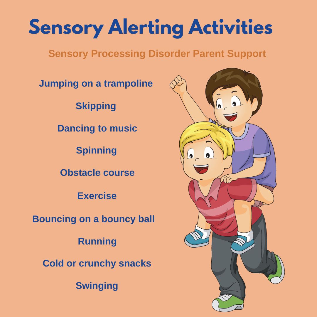 Sensory alerting activities Signs of Dysregulation Sensory Processing Disorder Self Regulation Emotional Regulation