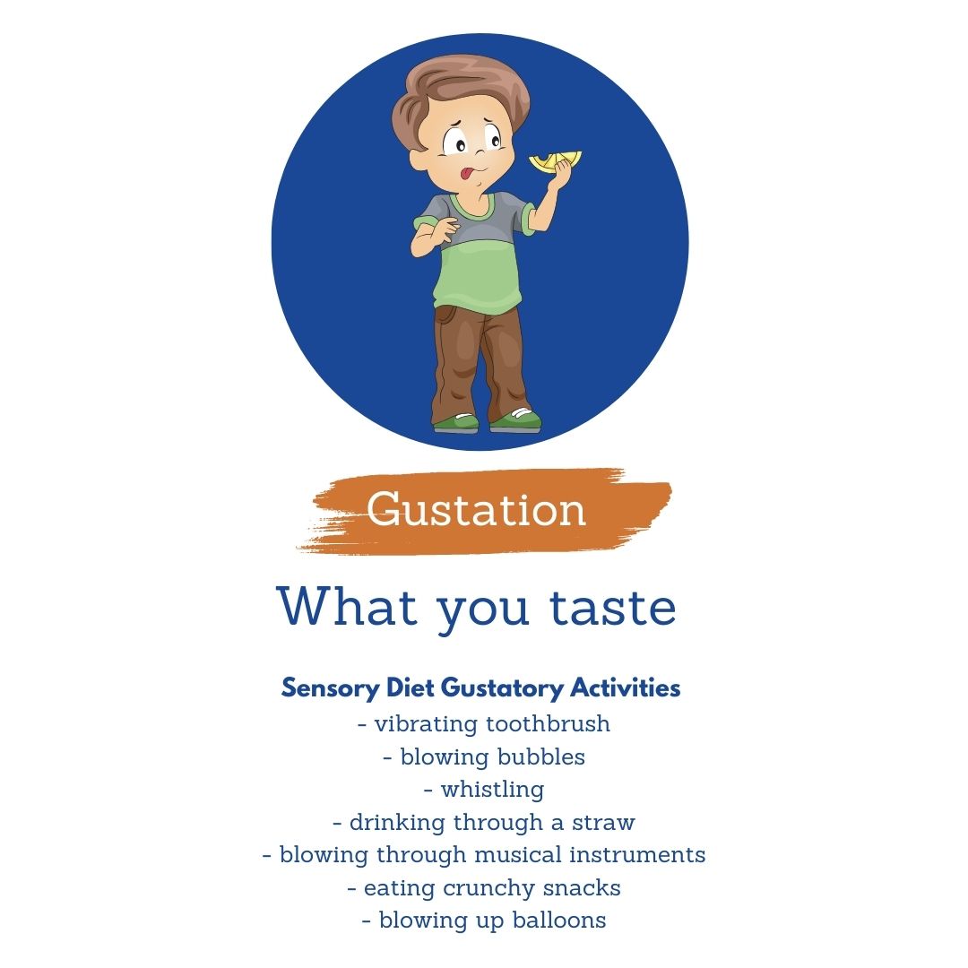 gustatory taste gustation Sensory Processing Disorder Five Senses Sensory Systems sensory processing