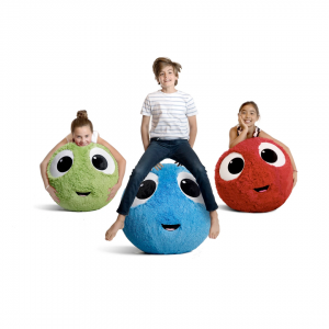 FuzzBudds Big Bouncy Cuddle Buddy Therapy Balls Gross motor sensory tools