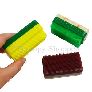 Therapy Shoppe Colored Corn Brushes with a Handle wilbarger brushing brushes