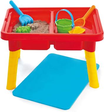 Kidoozie Sand ‘n Splash Activity Table with Storage Compartment and Lid If you don’t live near the beach