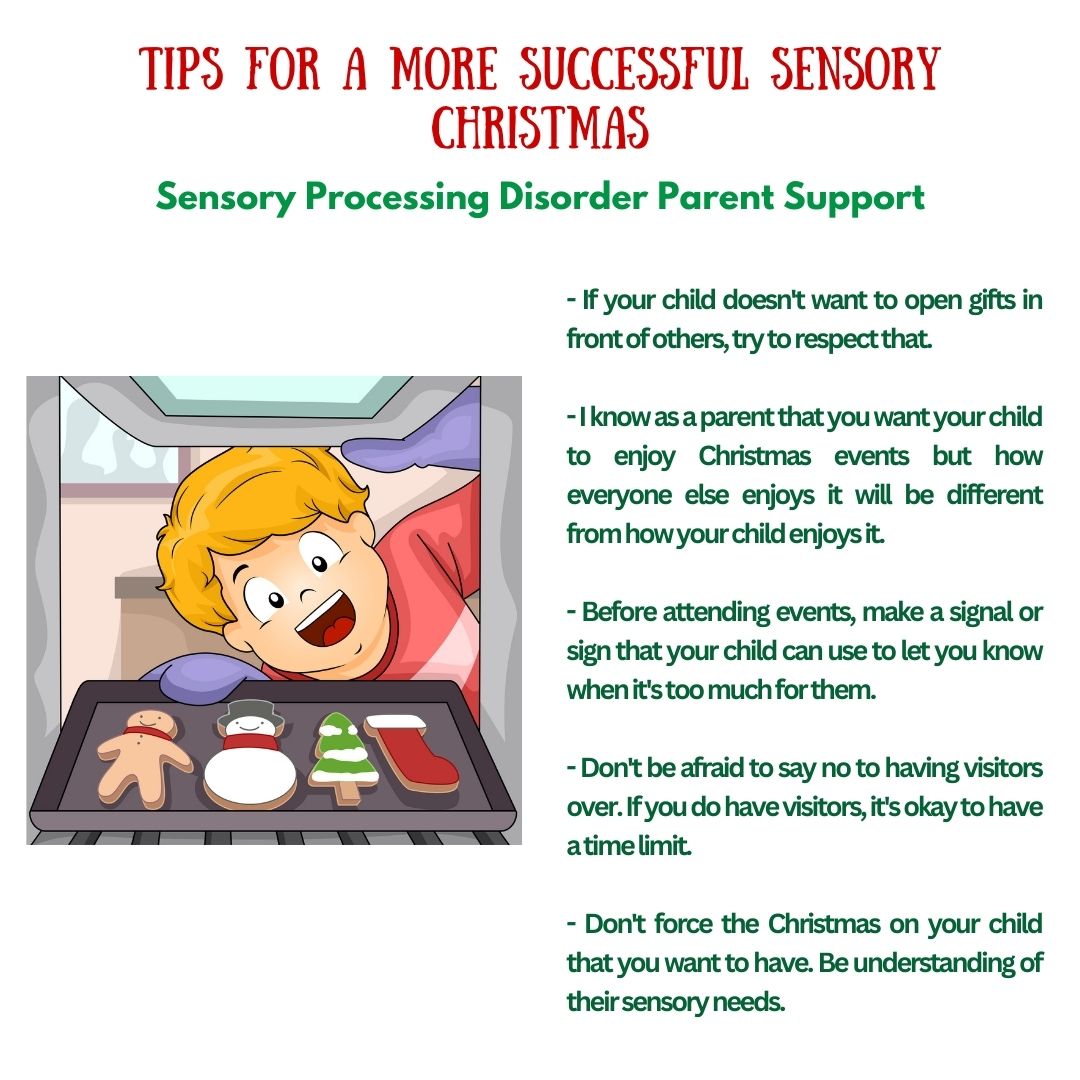 Tips For A More Successful Sensory Christmas Sensory Processing Disorder Sensory Processing Disorder Parent Support  Holidays tips and ideas for sensory overload sensory meltdowns sensory differences