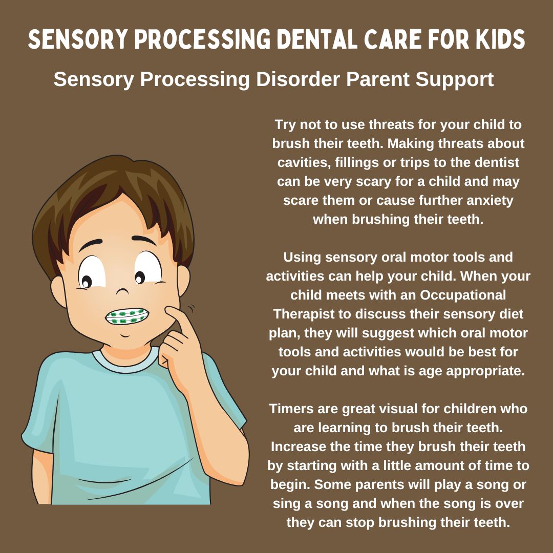 Sensory Processing Disorder Dental Care Tips & Ideas For Kids with autism ADHD and sensory processing difficulties