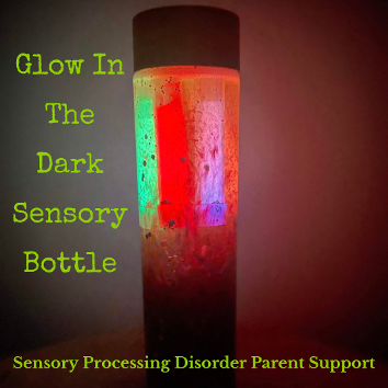 glow in the dark sensory calming Bottle sensory processing disorder