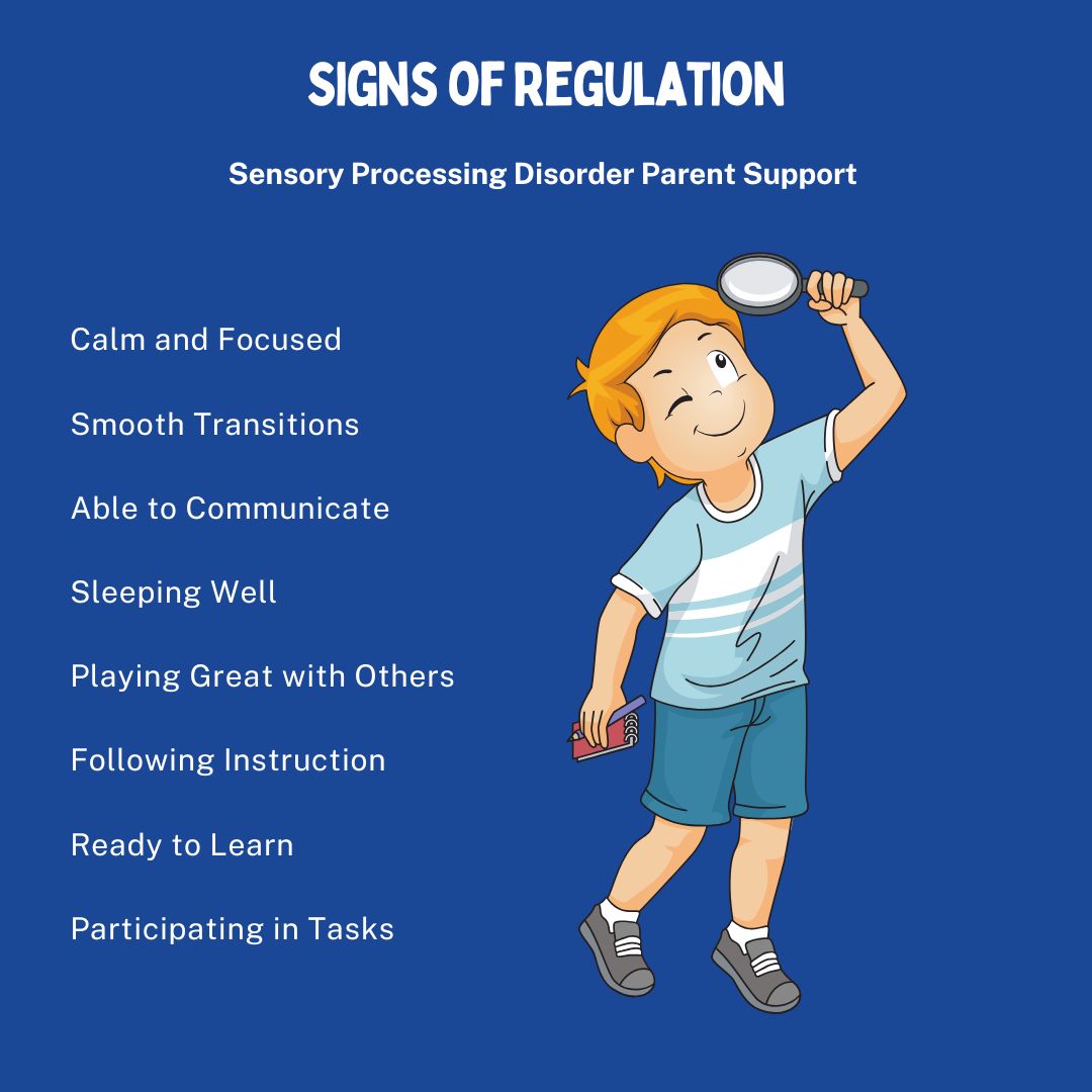 Signs of Regulation Sensory Processing Disorder Self Regulation Emotional Regulation