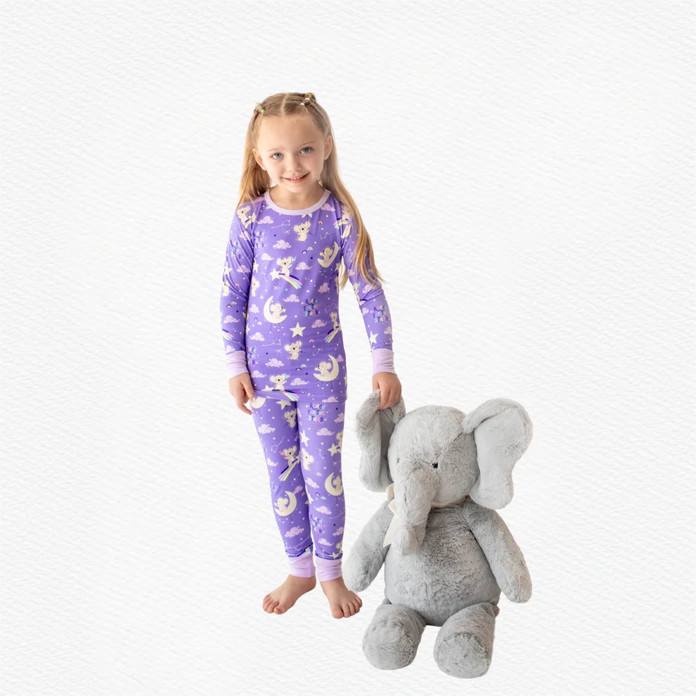 Pennys Pixies Kenny the Koala | Purple Kids Pajamas sensory friendly pajamas 