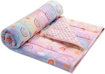 rainbow sensory Weighted Blanket for Kids