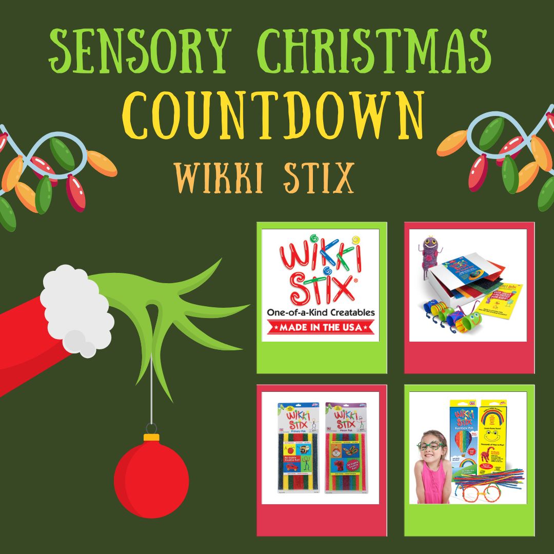 Sensory Christmas COUNTDOWN Wikki Stix  Sensory Processing Disorder Parent Support Holidays Gift Ideas Christmas