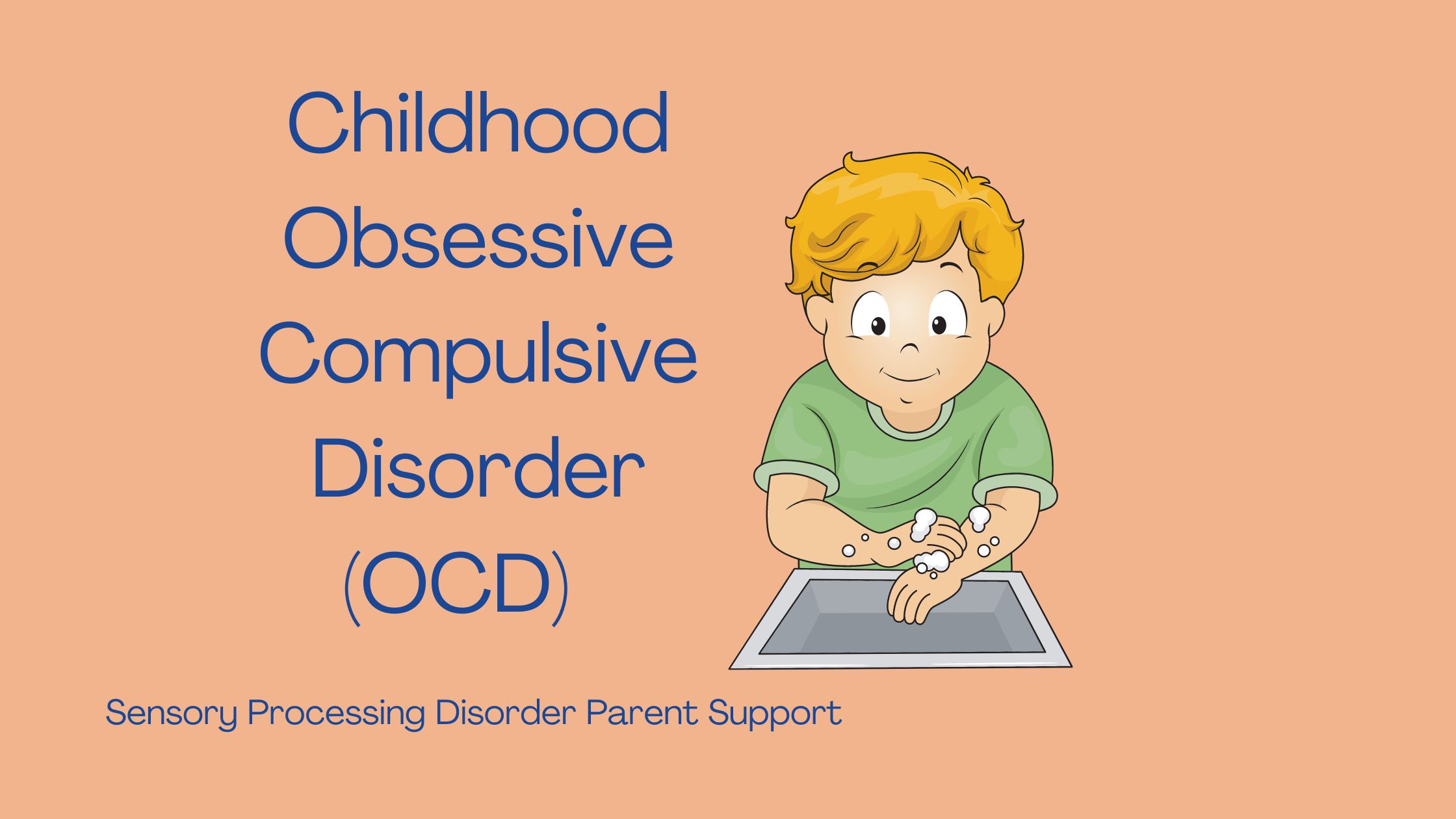 child cleaning hands Obsessive Compulsive Disorder