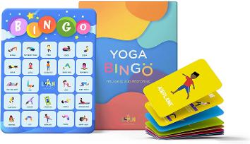 Yoga Bingo: A Relaxing Game, Connecting Children & Families! Yoga Game for Kids