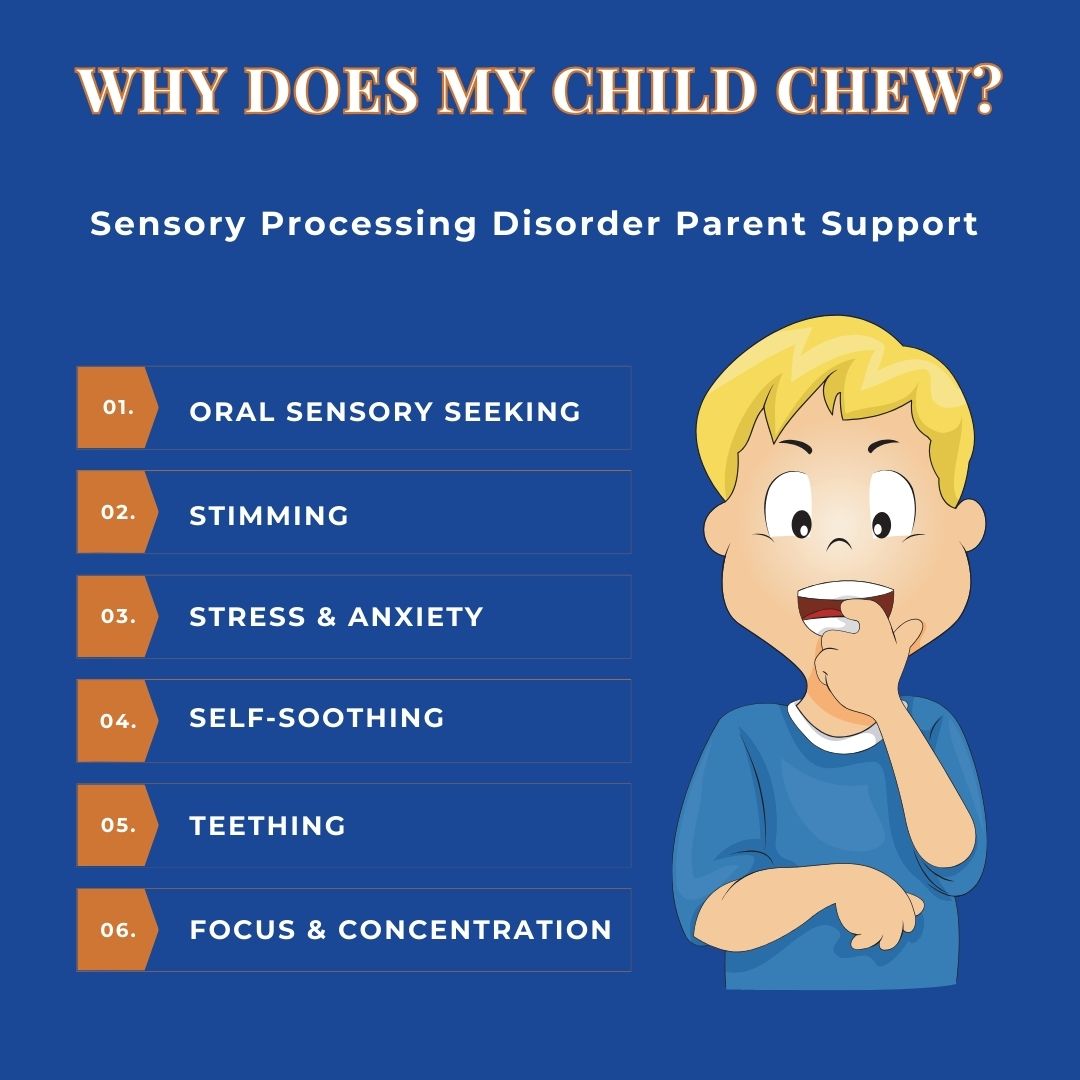 child with SPD chewing why does my child chew? chewelry