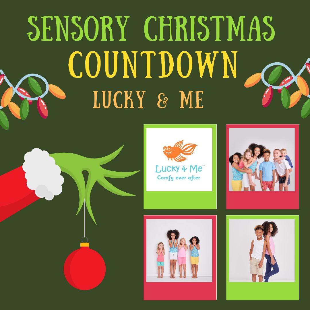 Sensory Christmas COUNTDOWN Lucky & Me Sensory Processing Disorder Parent Support Holidays Gift Ideas Christmas