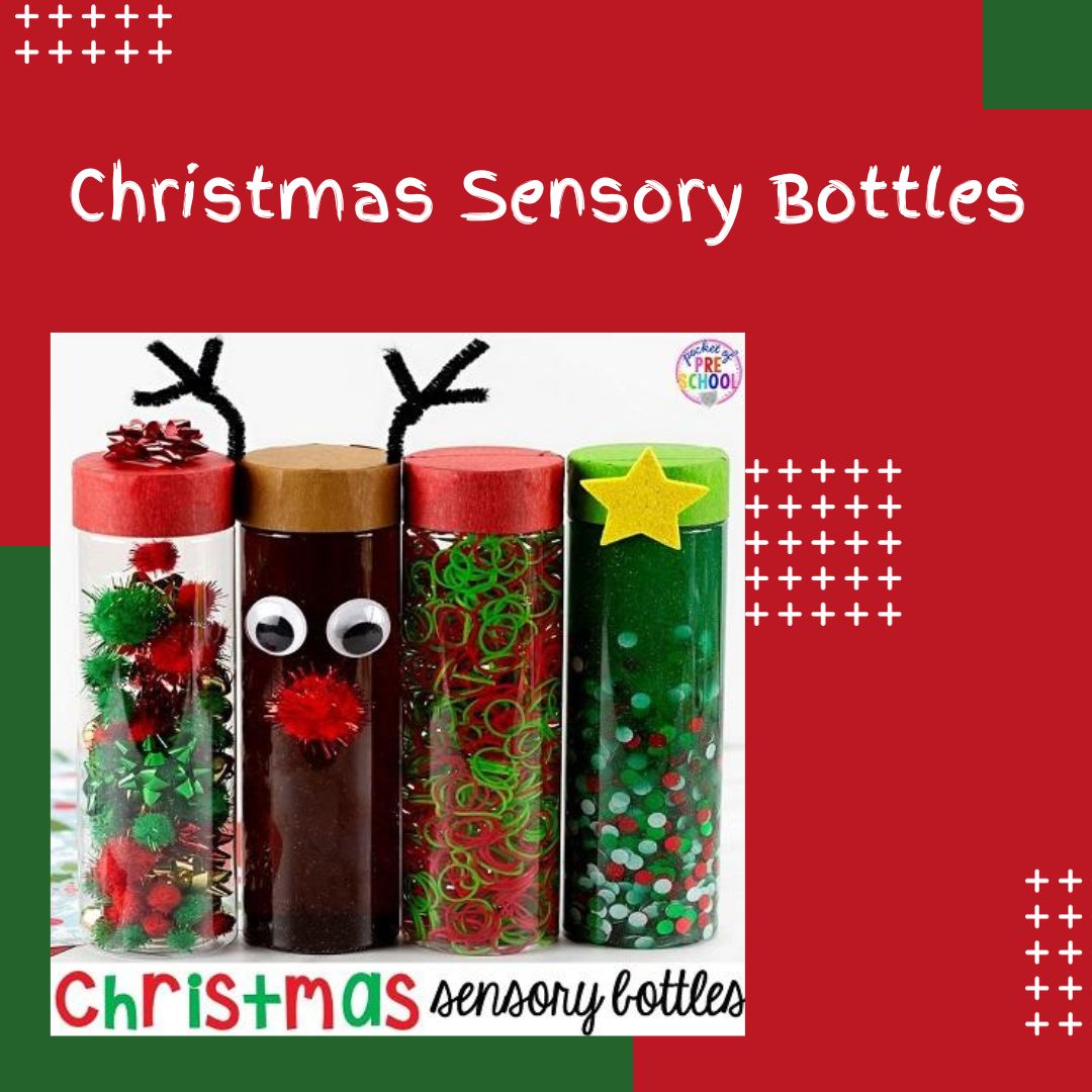 Christmas Sensory Bottles Sensory Processing Disorder Sensory Differences Autism sensory diet sensory activities sensory Christmas activities  sensory play