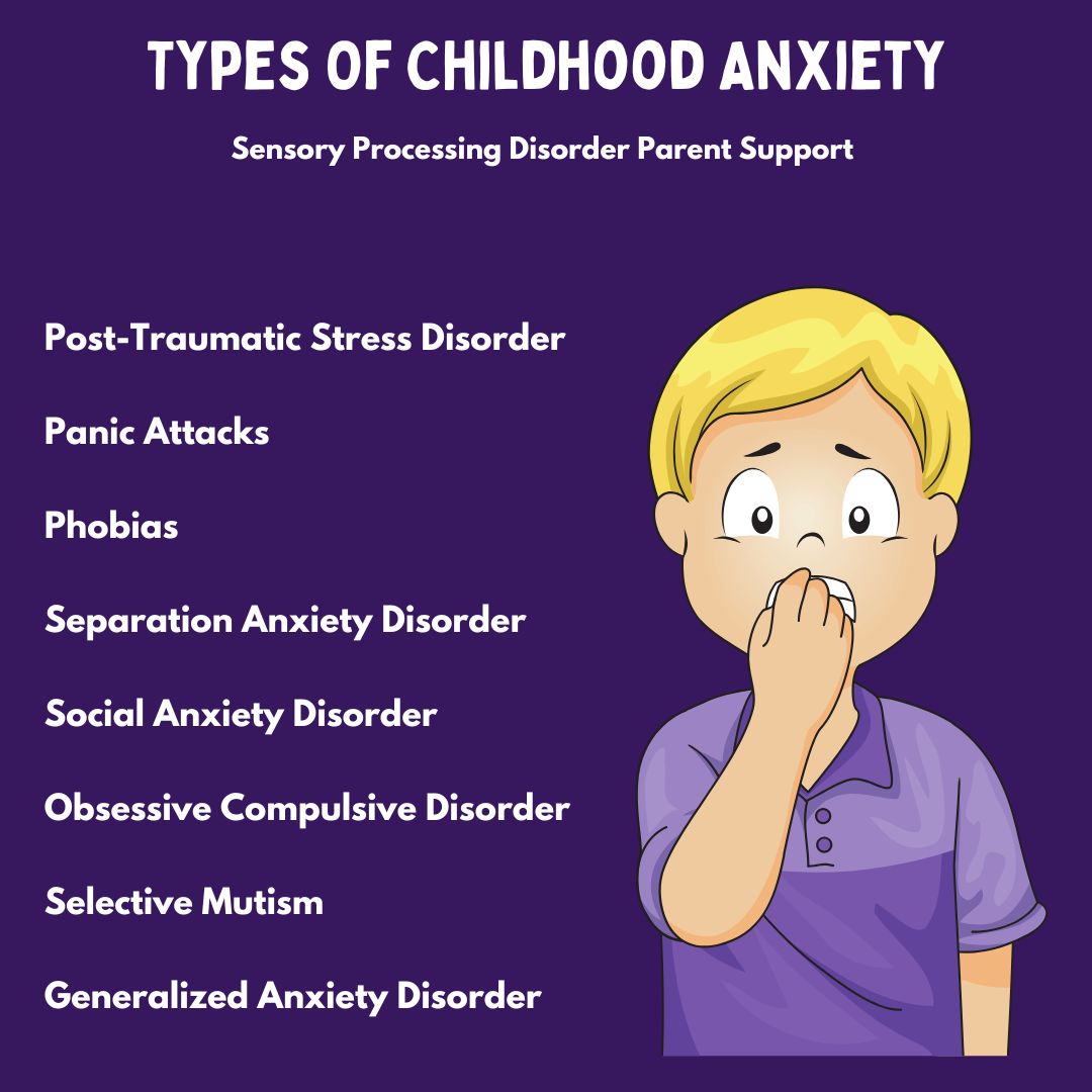 types Of Childhood Anxiety sensory processing disorder parent support 