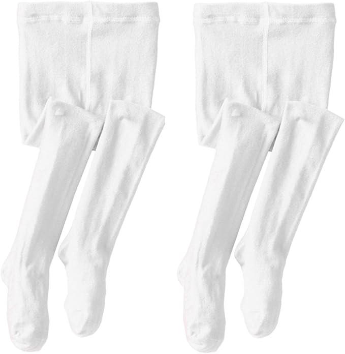 Jefferies Socks Girls Seamless Organic Cotton Dress Tights