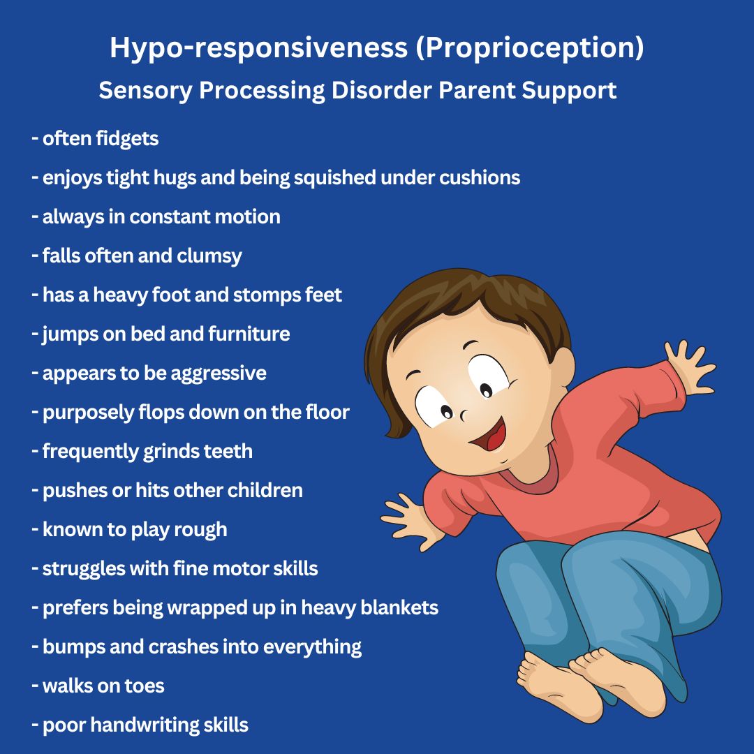 Sensory Processing Disorder Symptoms Checklist Hypo-responsiveness (proprioception) Sensory Processing Disorder Symptoms Checklist sensory checklist sensory symptoms checklist sensory processing symptoms sensory symptoms checklist sensory processing disorder checklist  SPD checklist SPD symptoms