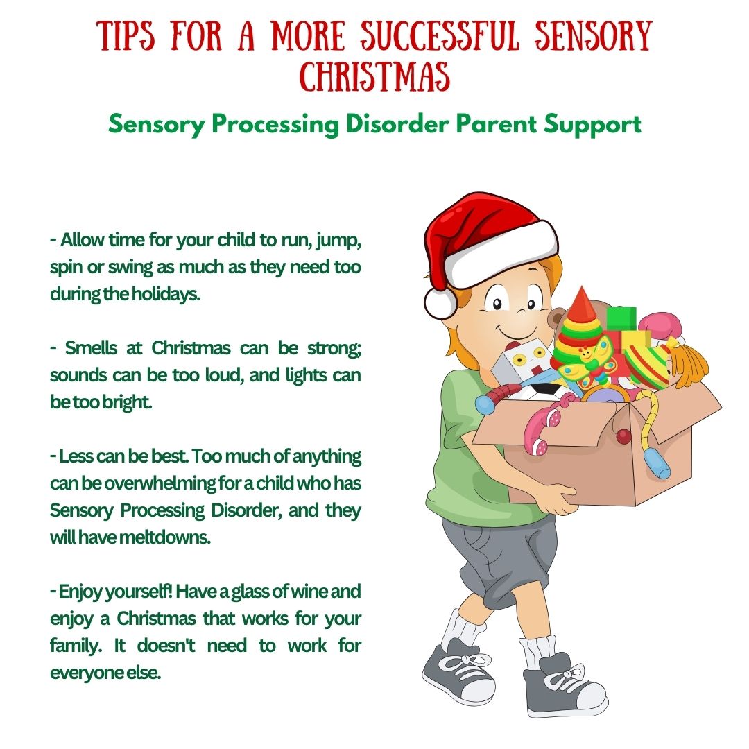 Tips For A More Successful Sensory Christmas Sensory Processing Disorder Sensory Processing Disorder Parent Support  Holidays tips and ideas for sensory overload sensory meltdowns sensory differences