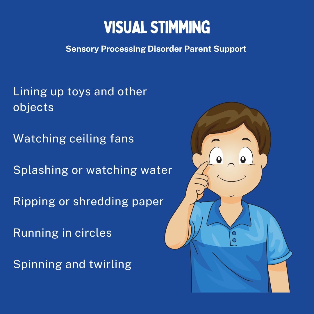 boy with sensory processing disorder Visual Stimming stim