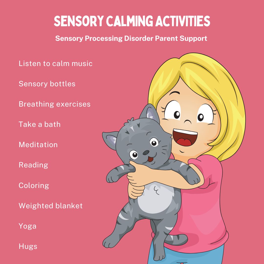 Sensory calming activities Signs of Dysregulation Sensory Processing Disorder Self Regulation Emotional Regulation