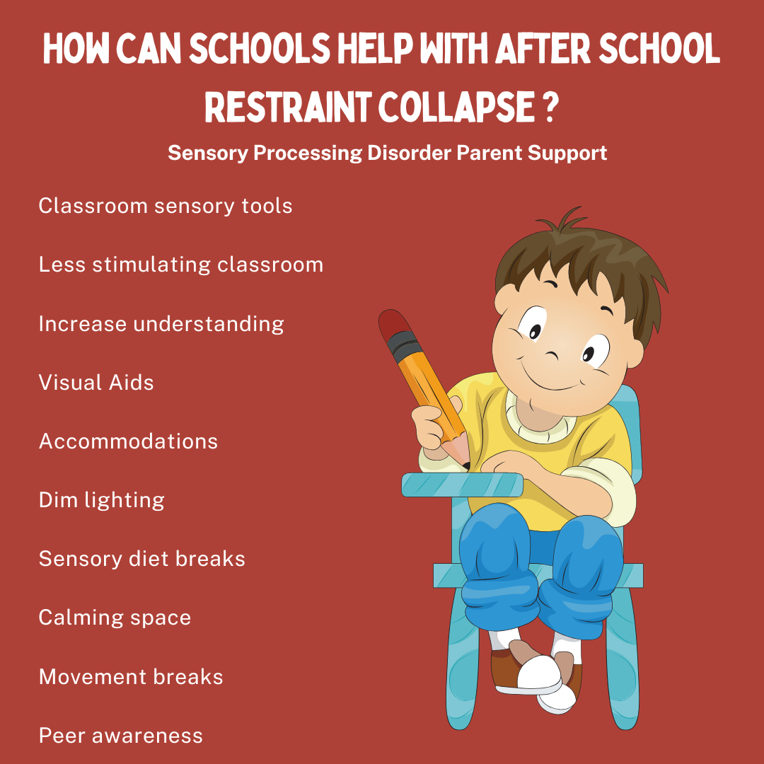 How Schools Can Help With After School Restraint Collapse  sensory processing disorder