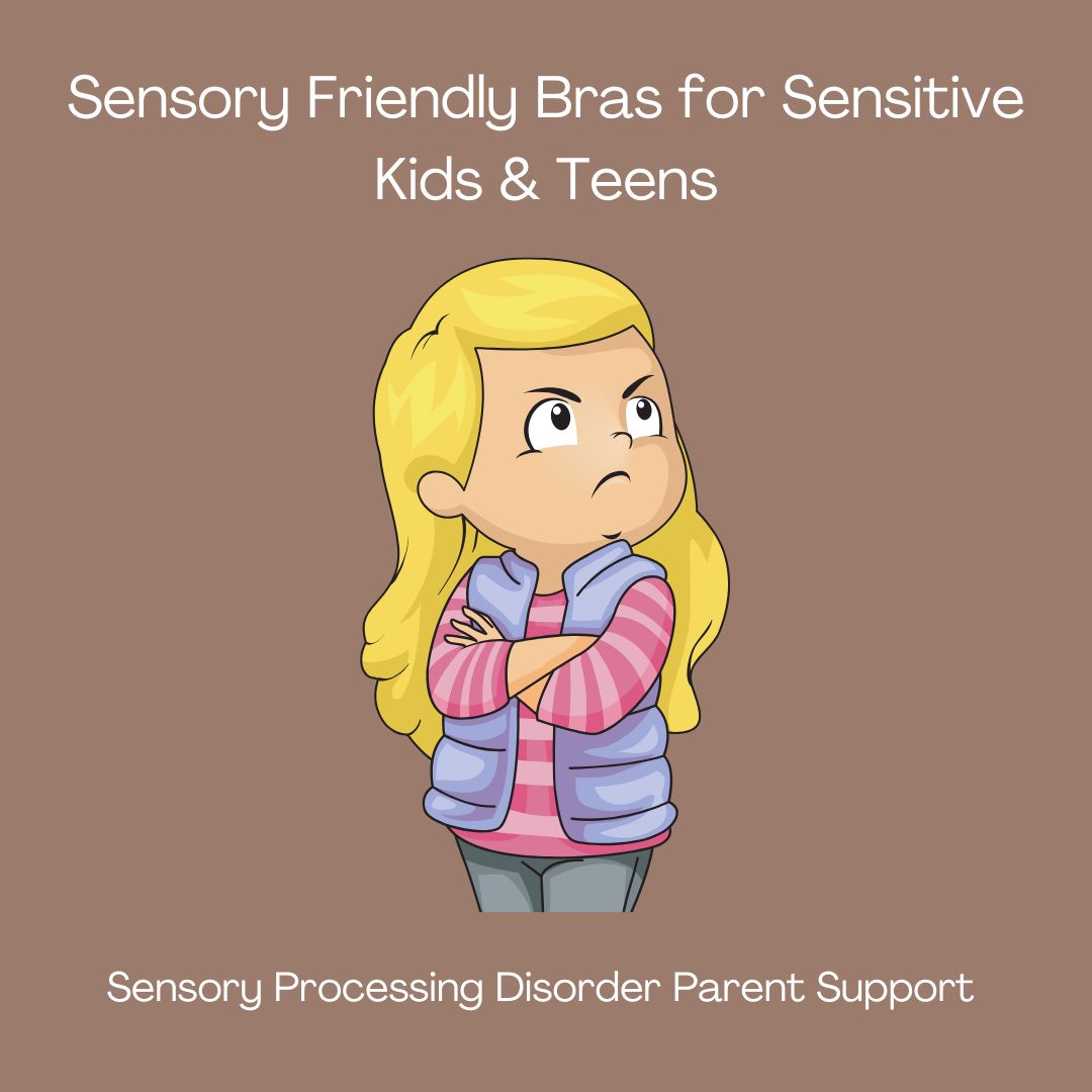 frustrated young girl teen sensory friendly bras for children