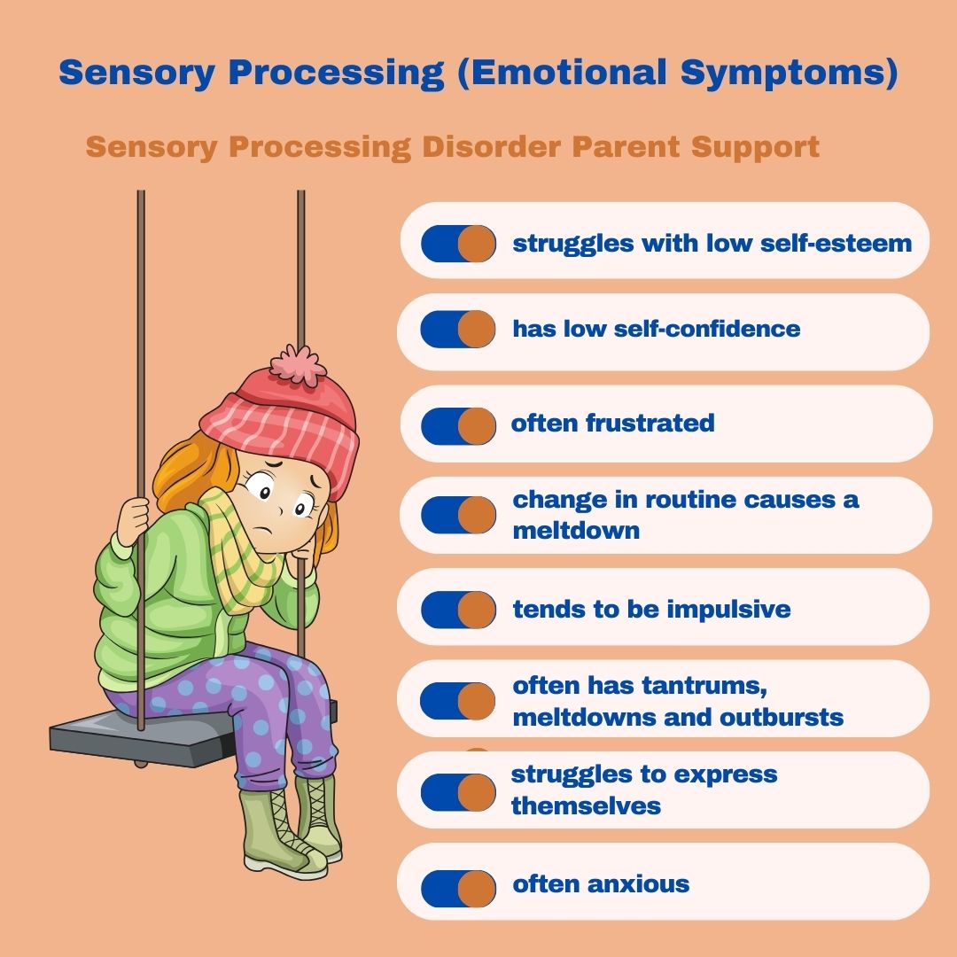 Sensory Processing Disorder Symptoms Checklist Sensory Processing Disorder Symptoms Checklist    Sensory Processing Disorder (Emotional Symptoms)