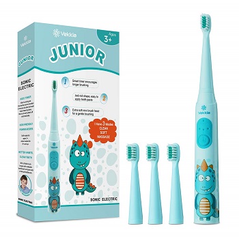 Dragon Lord Sonic Rechargeable Kids Electric Toothbrush, 3 Modes With Memory, Fun & Easy Cleaning