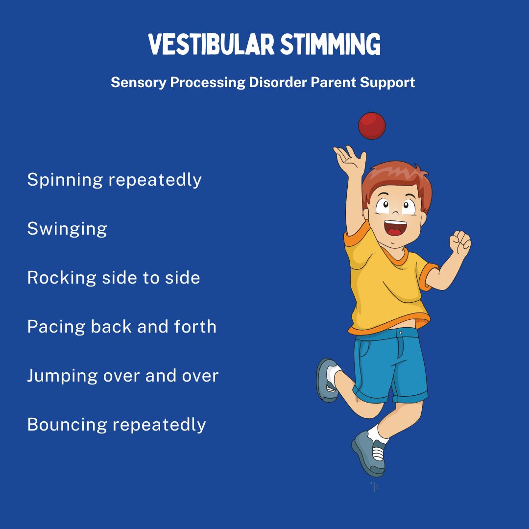 boy with sensory processing disorder Vestibular Stimming stim