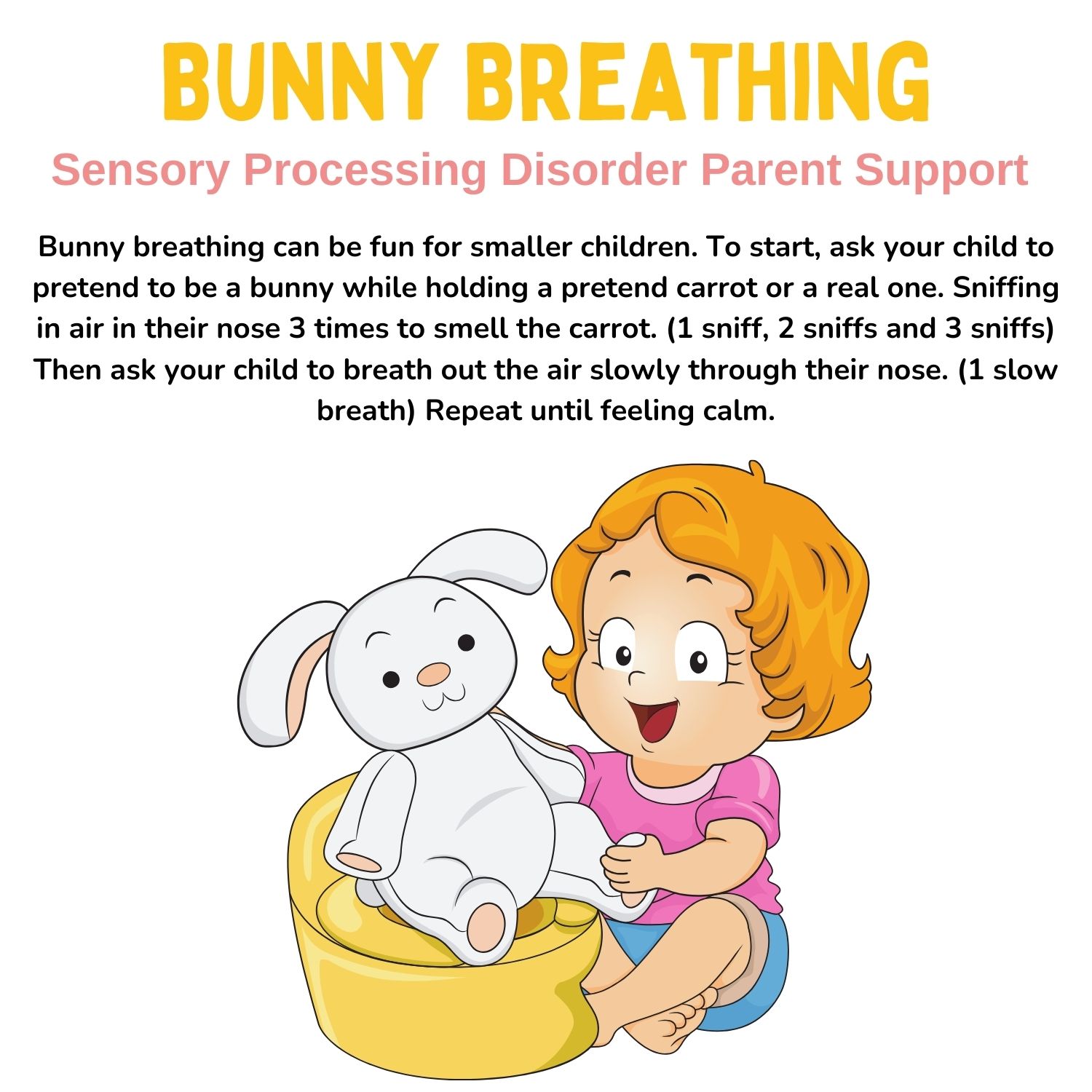 little girl with bunny mindful activities for children