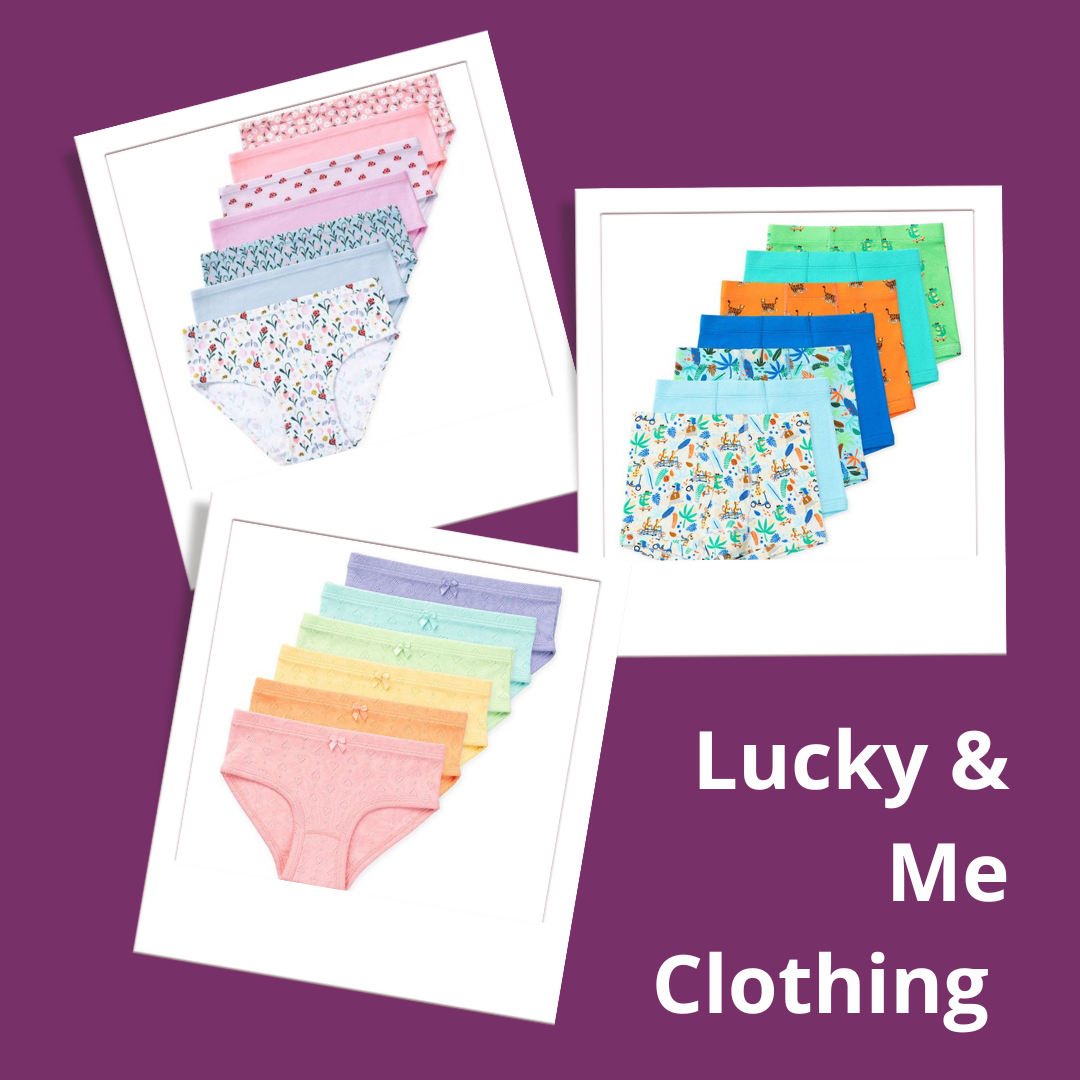 lucky and me childrens sensory friendly clothing underwear for girls and boys