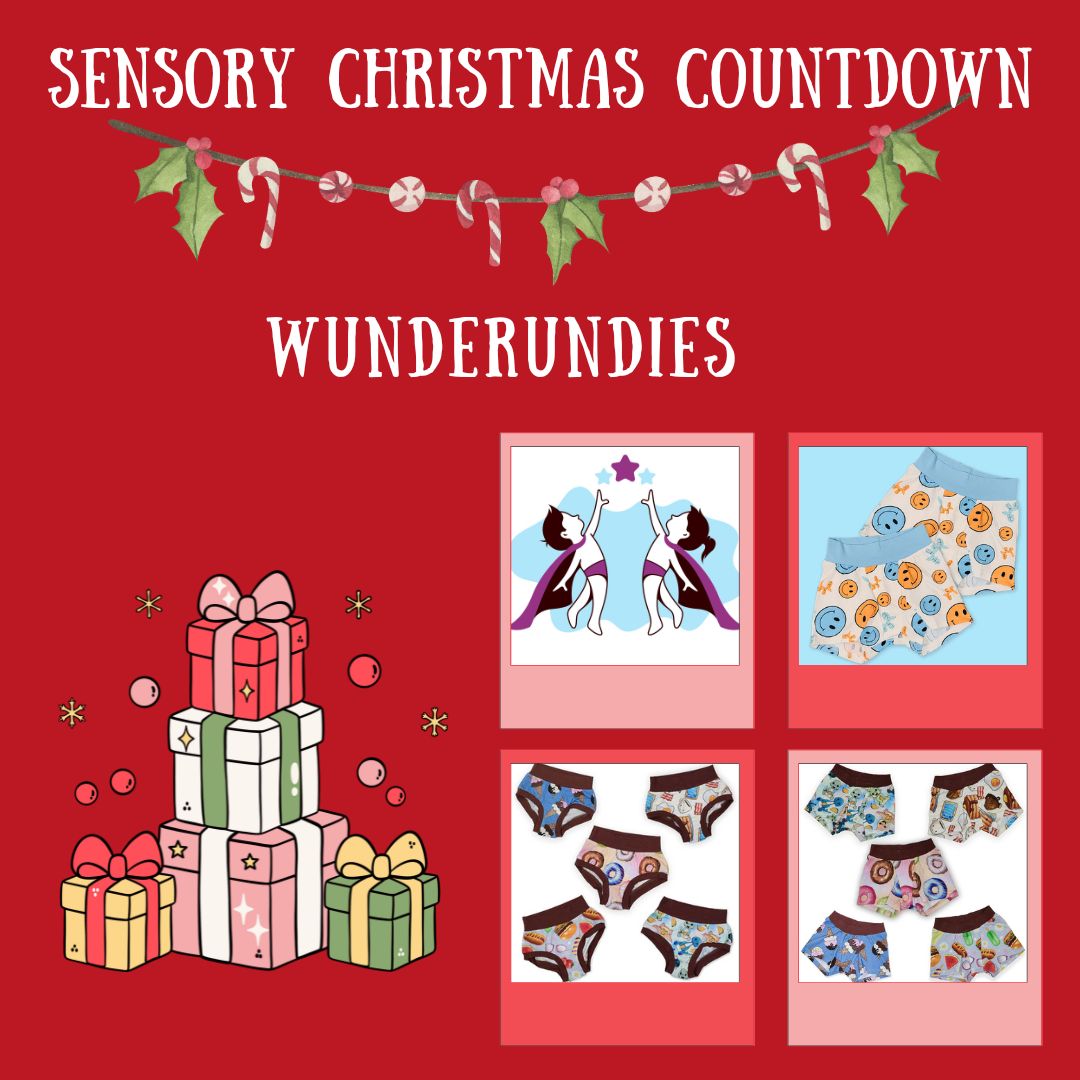 Sensory Christmas COUNTDOWN WunderUndies Sensory Processing Disorder Parent Support Holidays Gift Ideas Christmas