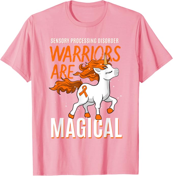 Sensory Processing Warrior Disorder Awareness Unicorn SPD T-Shirt