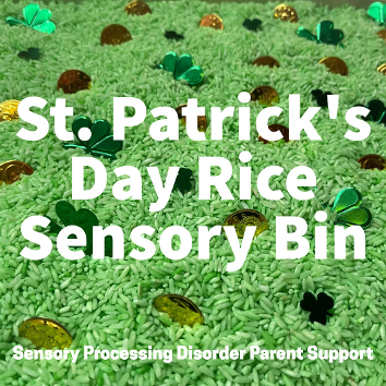 5 Minute St. Patrick's Day Diggin' For Coins Rice Sensory Bin