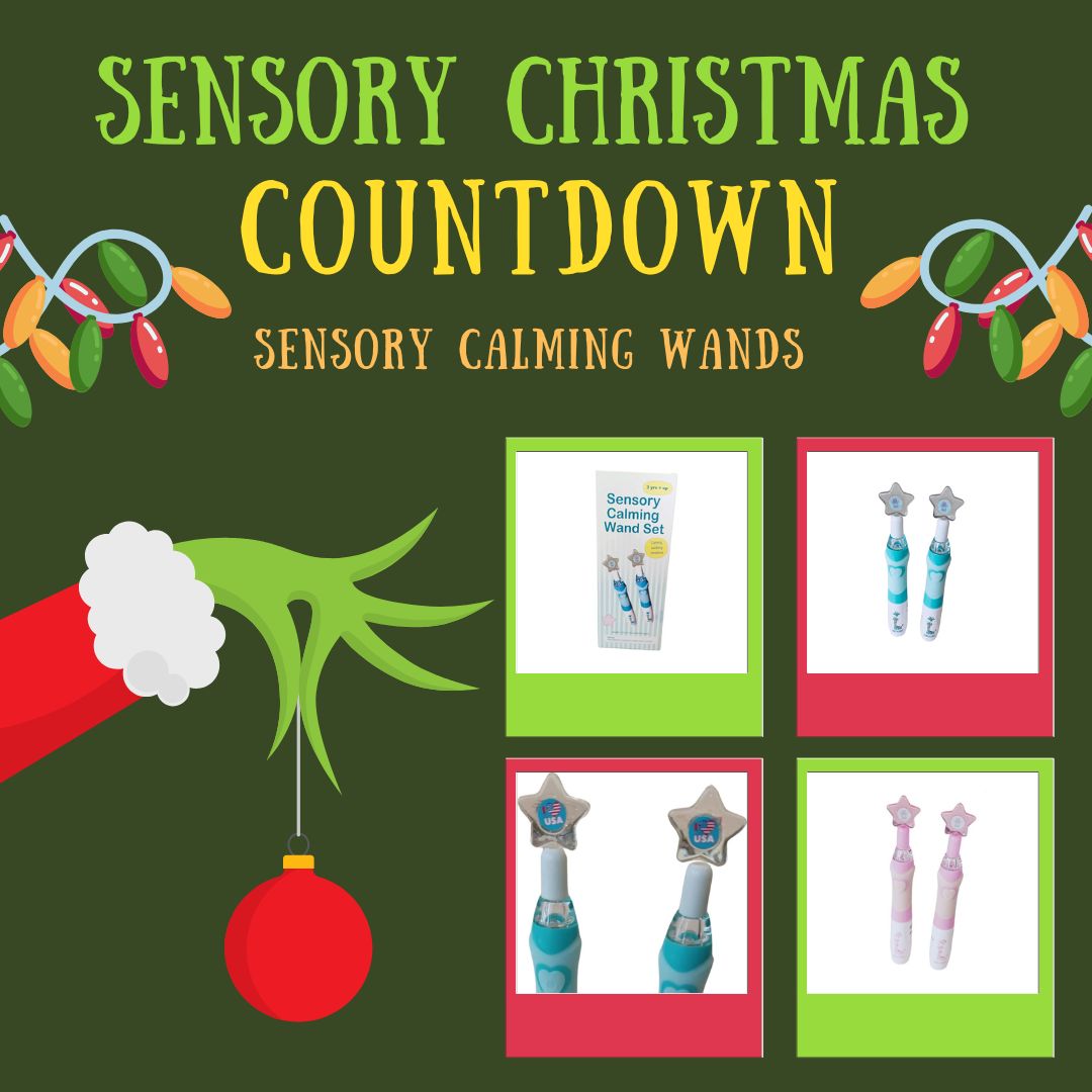 Sensory Christmas COUNTDOWN Sensory Calming Wands Sensory Processing Disorder Parent Support Holidays Gift Ideas Christmas