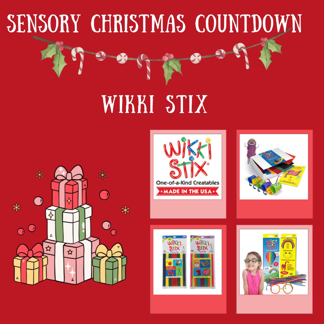 Sensory Christmas COUNTDOWN Wikki Stix  Sensory Processing Disorder Parent Support Holidays Gift Ideas Christmas