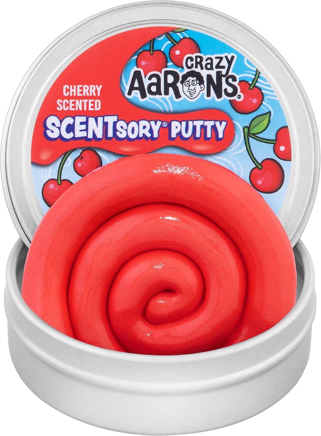 Crazy Aaron's Thinking Putty® - Very Cherry - Fruties Scent Sensory Putty for Kids and Grown ups