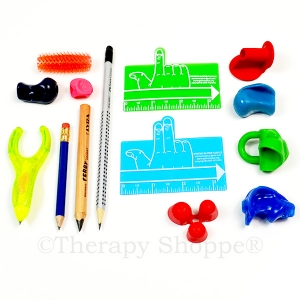 Therapy Shoppe Handwriting Tools Sampler Kit A super assortment of innovative grips, pencils and other popular writing tools