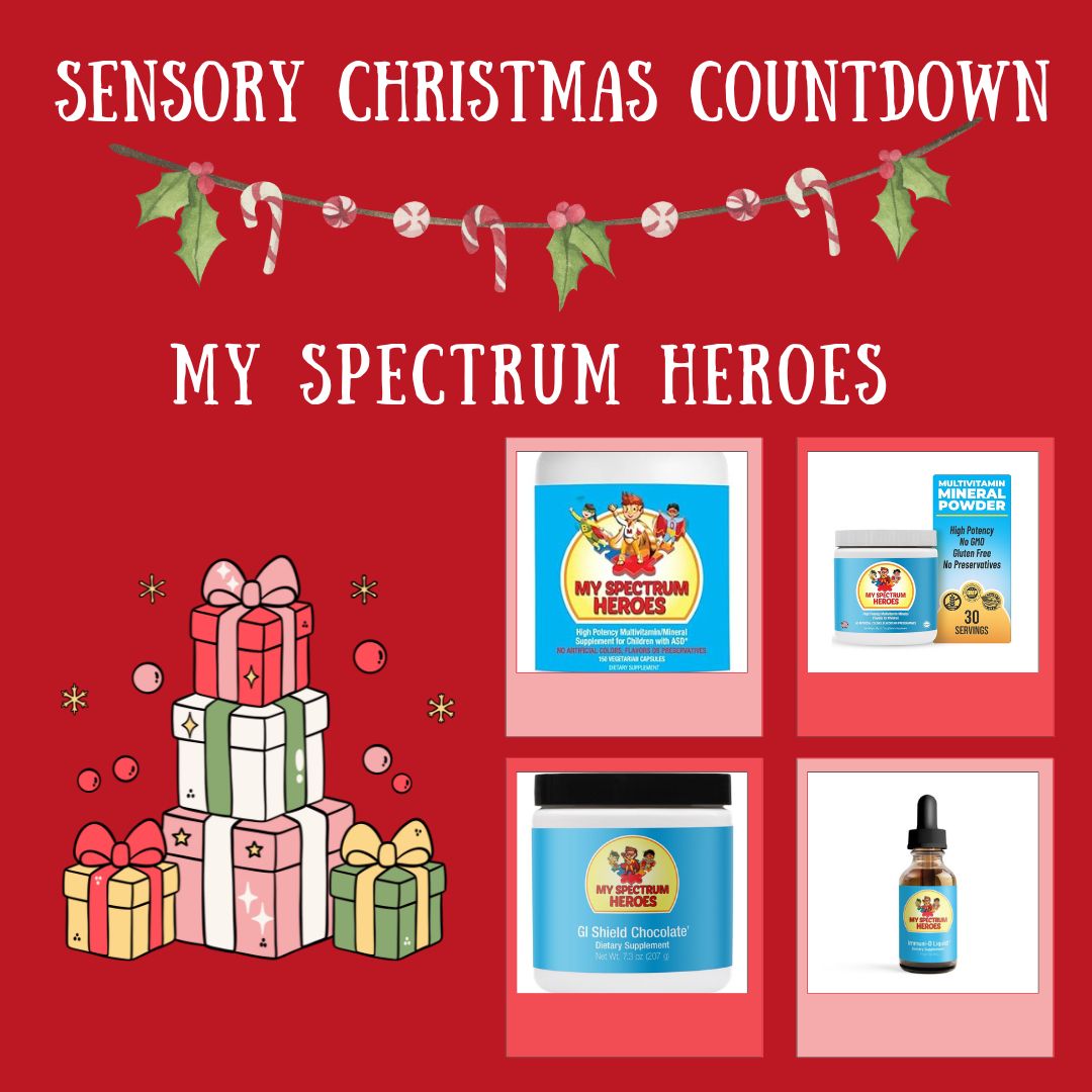 My Spectrum Heroes sensory Christmas COUNTDOWN Books By Lizzy Sensory Processing Disorder Parent Support Holidays Gift Ideas Christmas