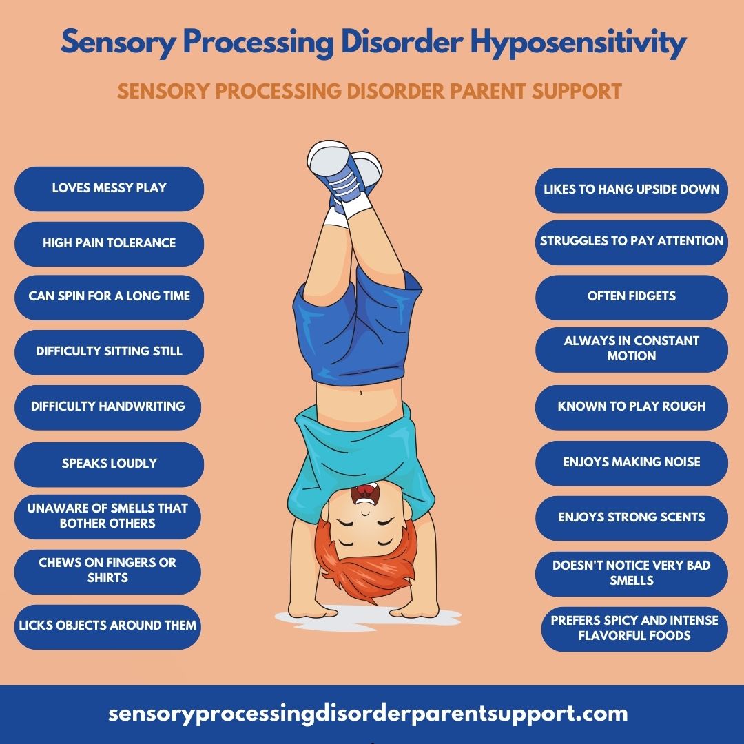 boy doing headstand and says sensory Processing Disorder Seeker SPD  hyposensitive